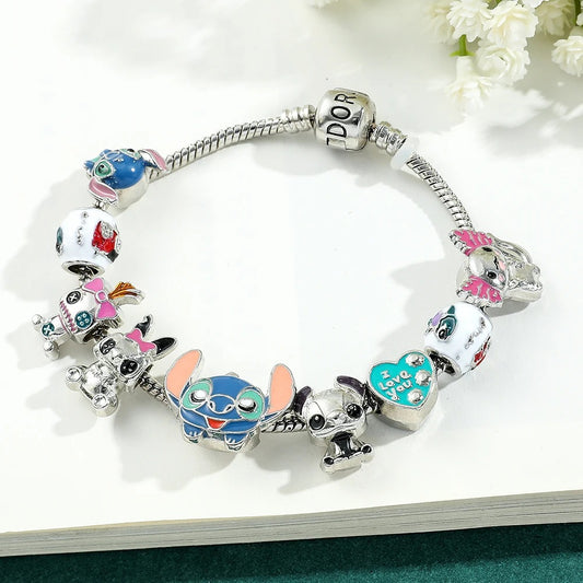 Pulsera "Ohana" de Lilo & Stitch - Estilo Pandora